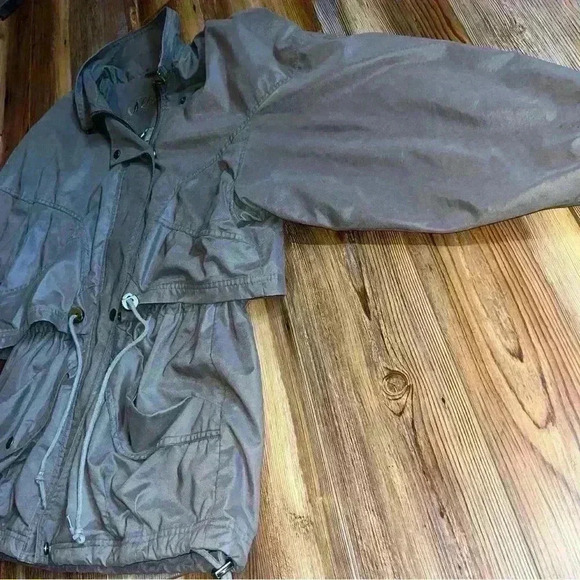 Vintage AEROS Green Parachute Jacket Size S Utility Windbreaker 80s Neutral EUC - Picture 5 of 16